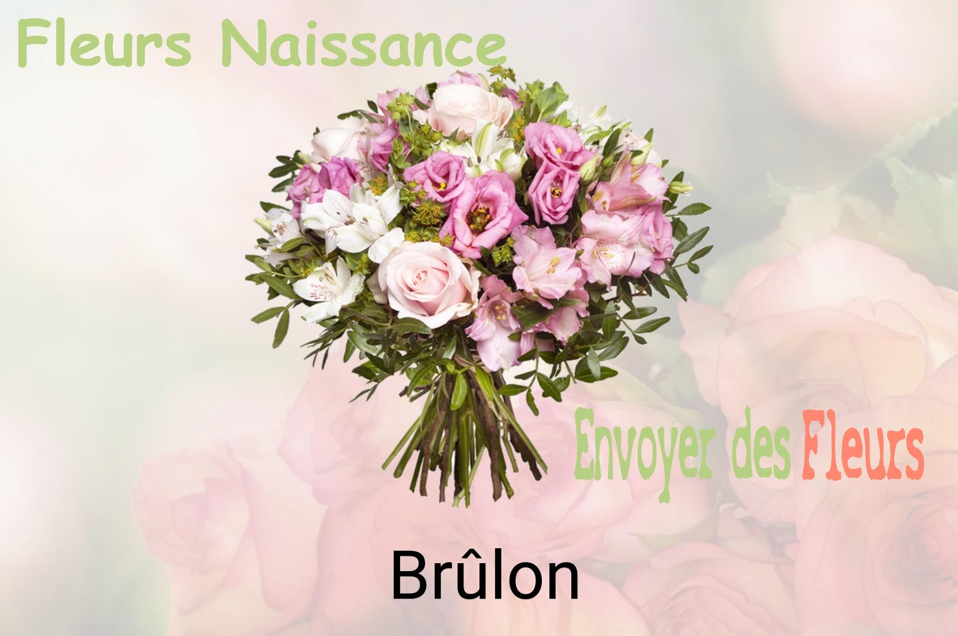 Bouquet de fleurs de naissance livré à Brûlon